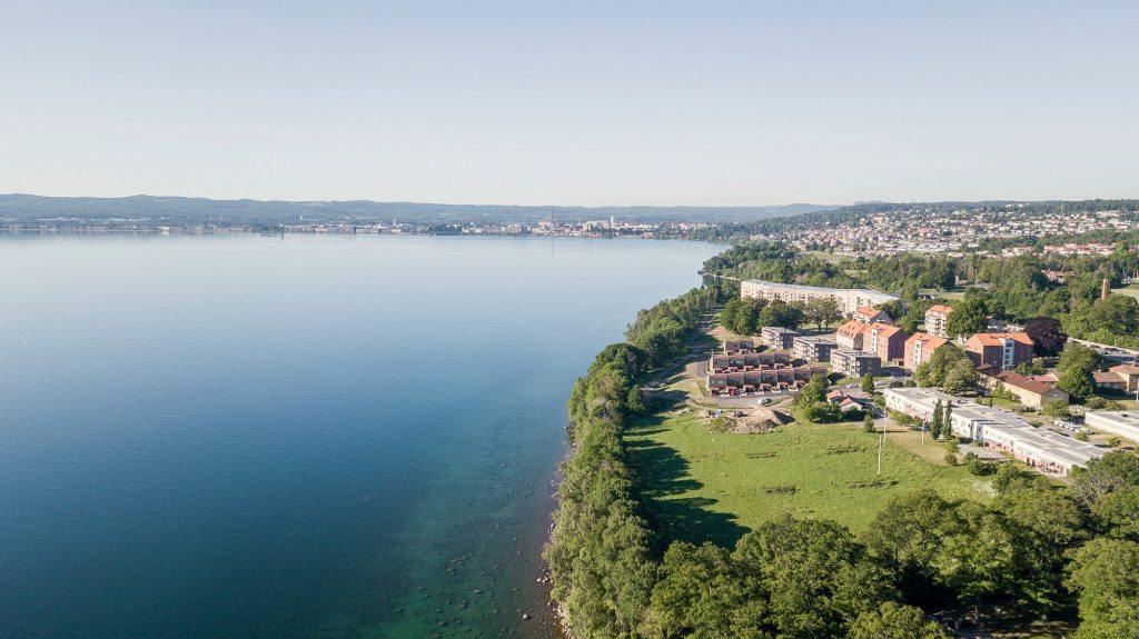 Drönarbild Jönköping, Ängshusen en del av Strandängen Jönköping