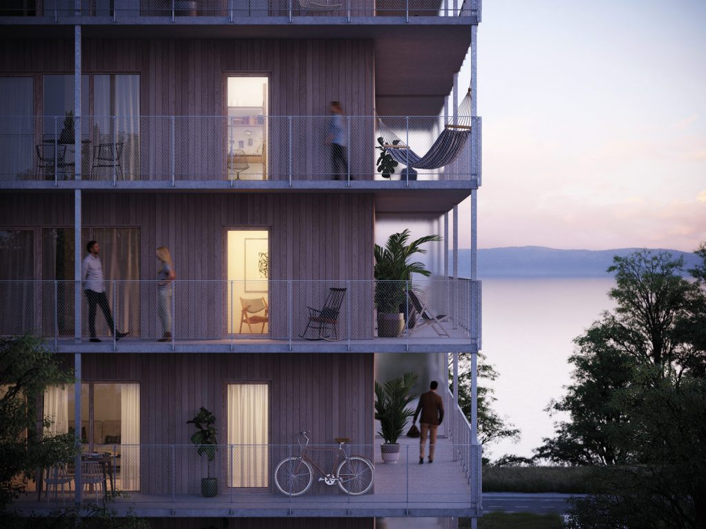 Utsikt vättern, lägenheterna i Ängshusen Jönköping
