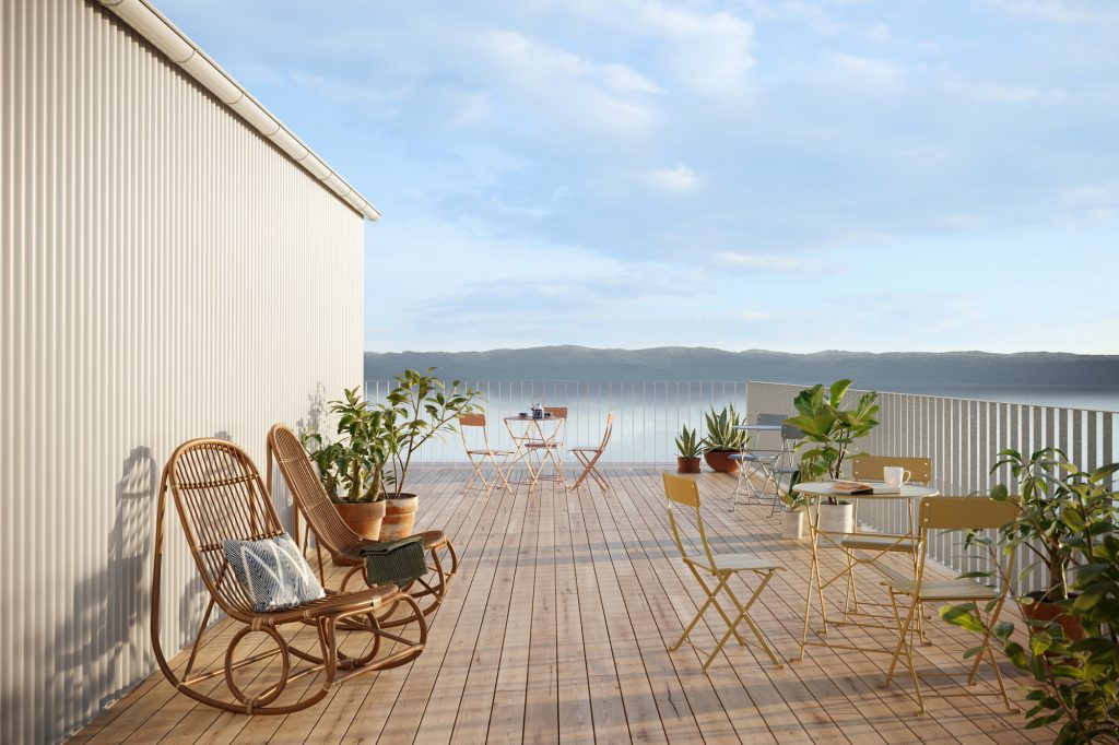 Utsikt från Ängshusen på Strandängen i Jönköping.