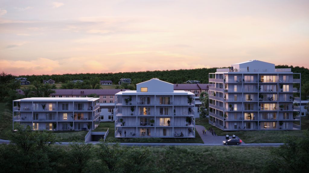 Hus A, B och C, Ängshusen en del av Strandängen Jönköping