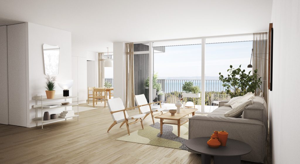 Ny lägenhet med fantastisk utsikt över Vättern, Nyproduktion i Habo