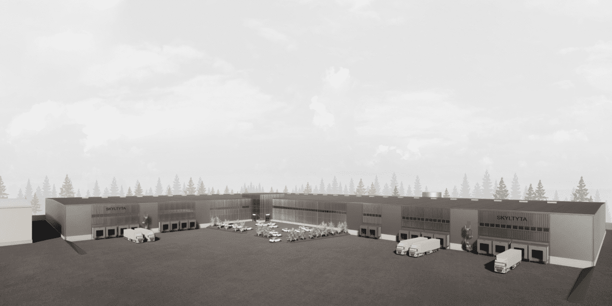 Ny logistikfastighet som byggs av Tosito åtFreja Transport & Logistics