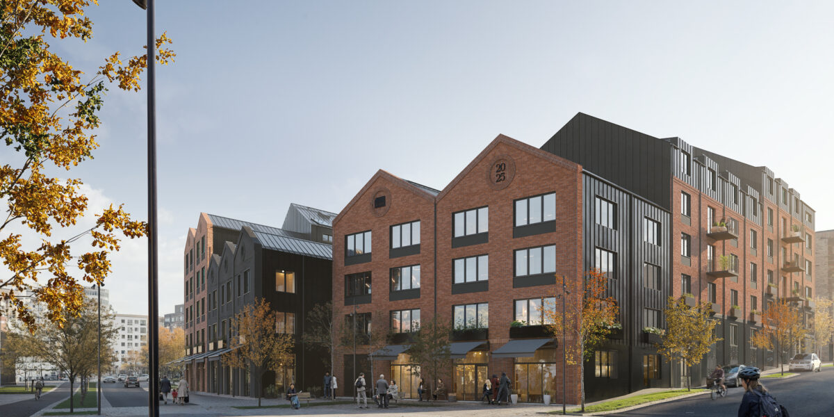 Nyproducerade lägenheter i Brf Arket, Jönköping – moderna tegelhus med industriell arkitektur från Tosito.