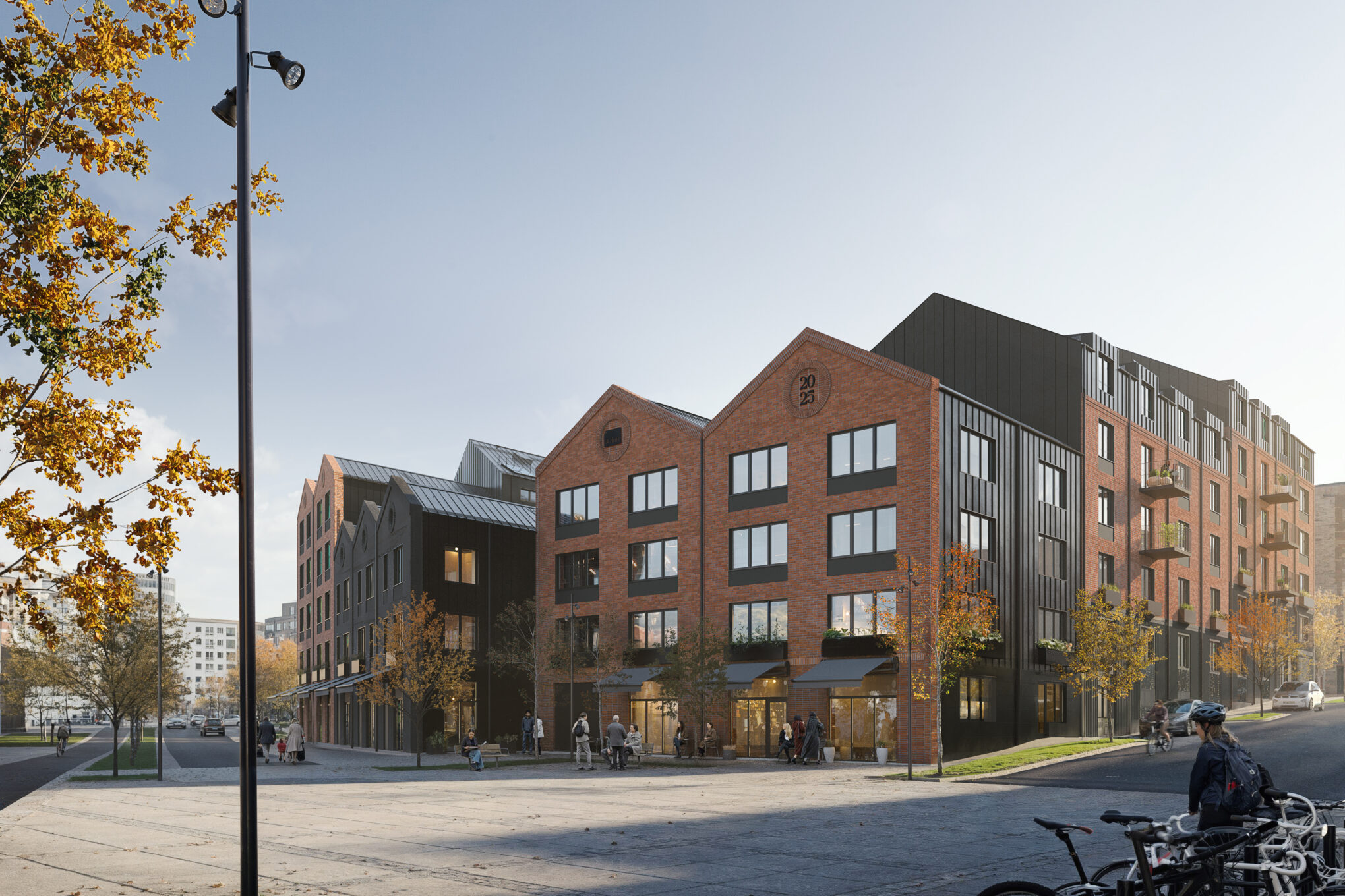 Nyproducerade lägenheter i Brf Arket, Jönköping – moderna tegelhus med industriell arkitektur från Tosito.