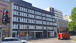 Kontorsfastighet på Järnvägsgatan 9 i Jönköping.